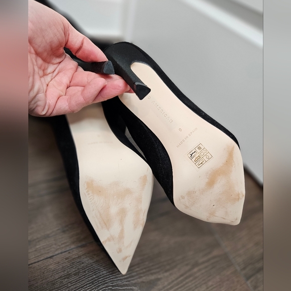 Good American The Weekend Black Suede Over The Knee Boot Size 9 - Picture 6 of 14